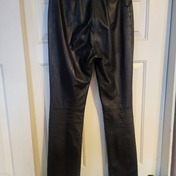 100% leather ladies straight leg pants. - Picture 6 of 7